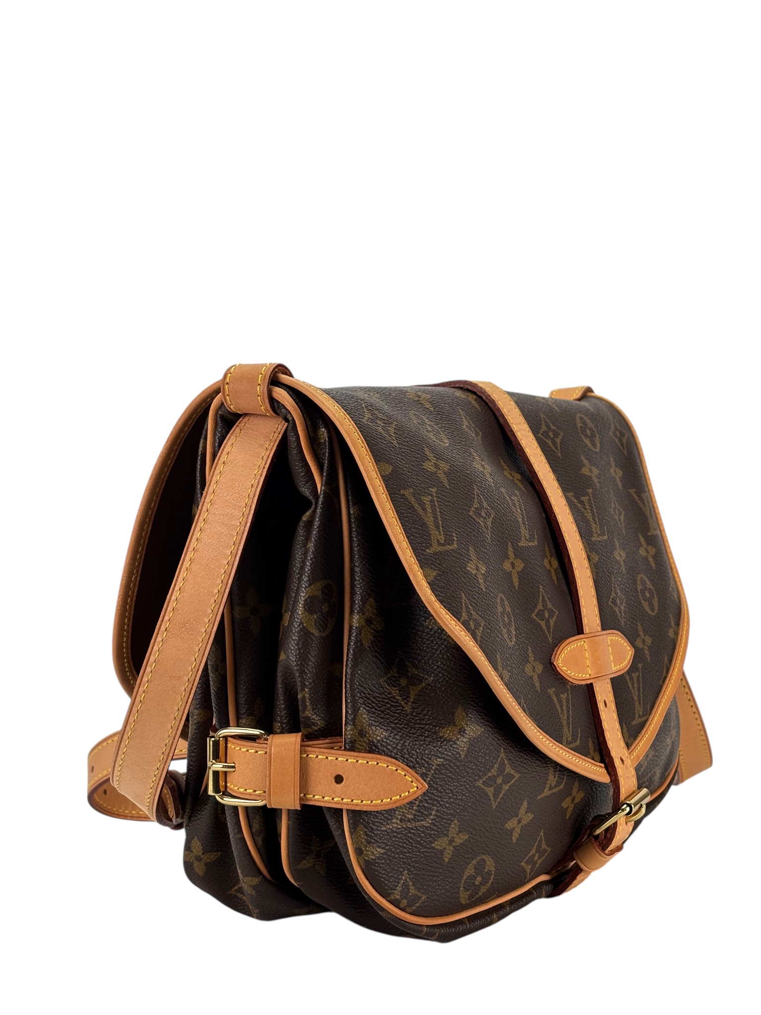 LOUIS VUITTON - Saumur Messenger Shoulder Bag Monogram Canvas