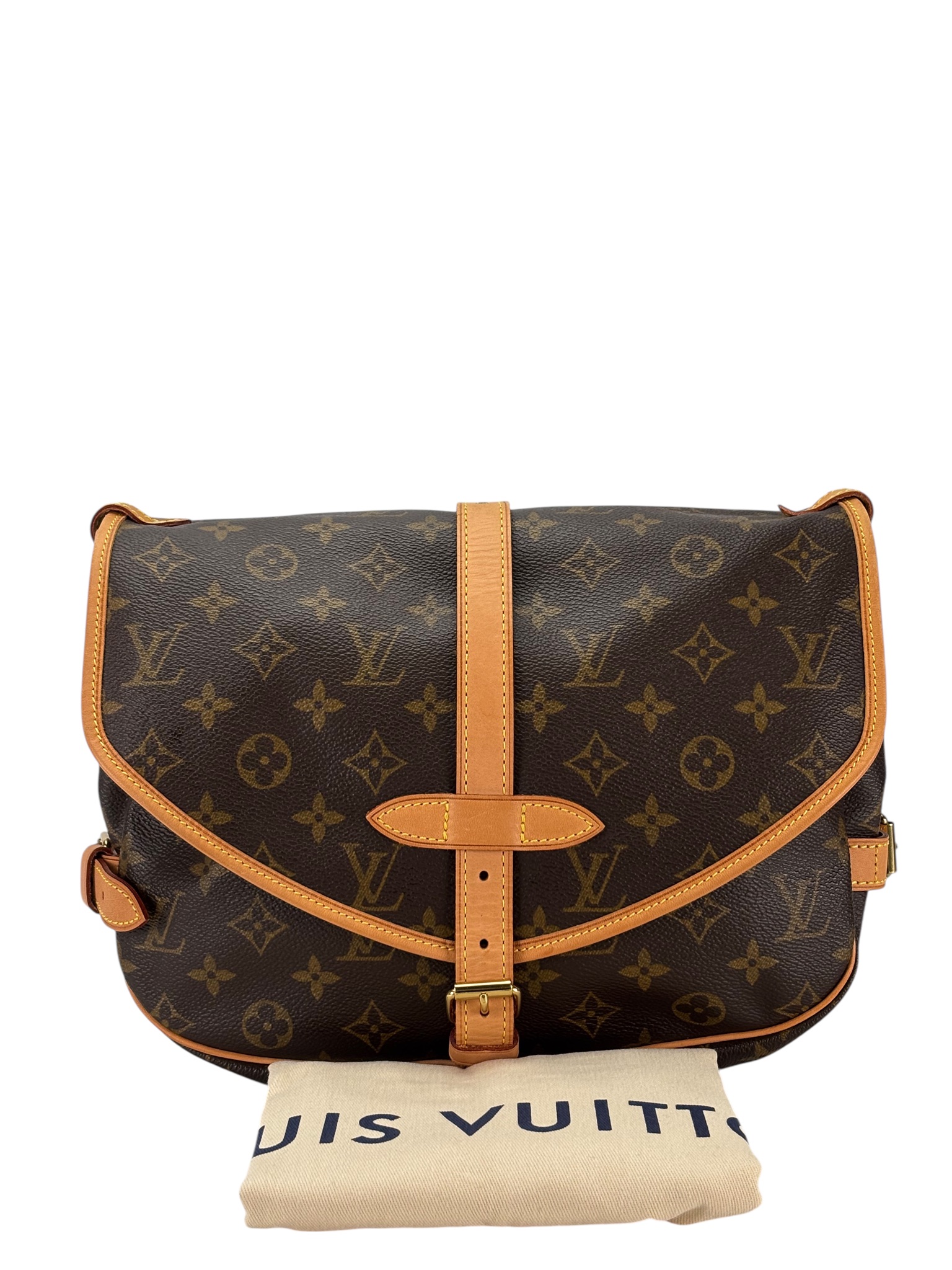 LOUIS VUITTON - Saumur Messenger Shoulder Bag Monogram Canvas