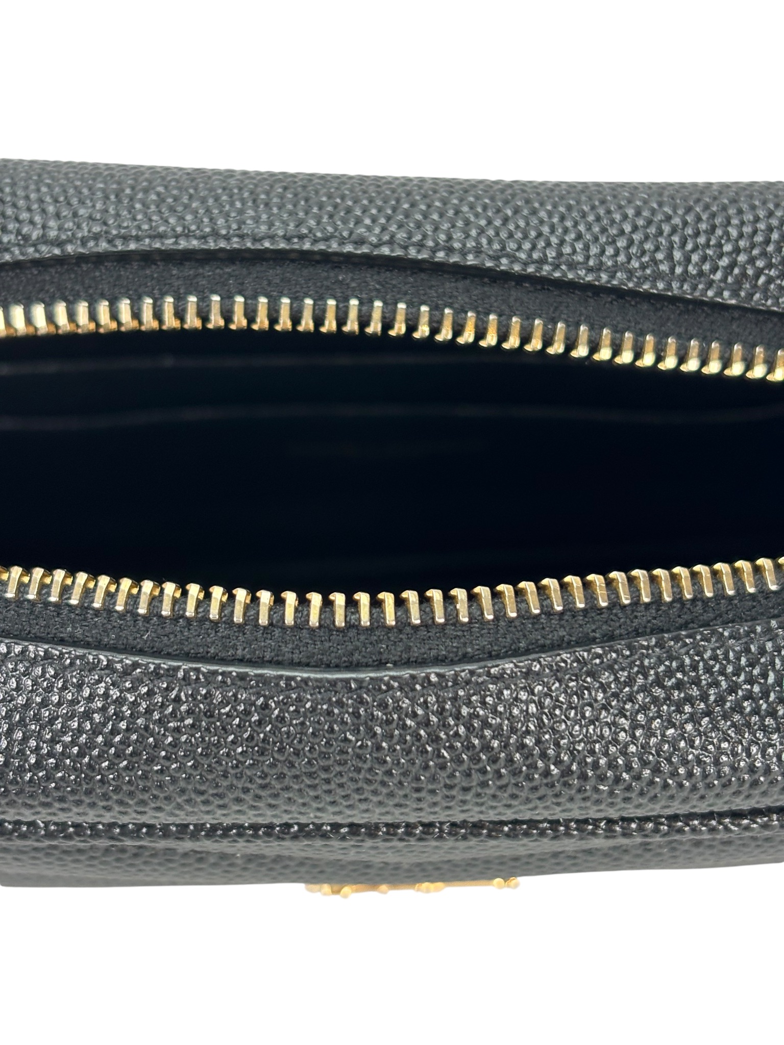 SAINT LAURENT - Black Leather Tassel Camera Shoulder Bag