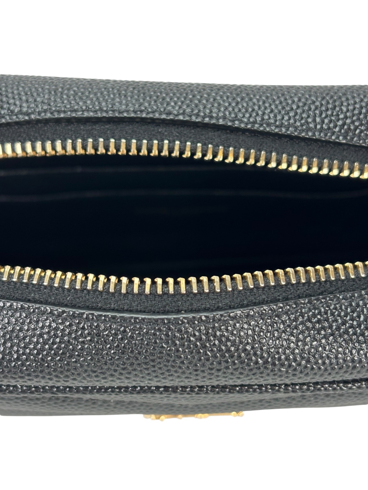 SAINT LAURENT - Black Leather Tassel Camera Shoulder Bag