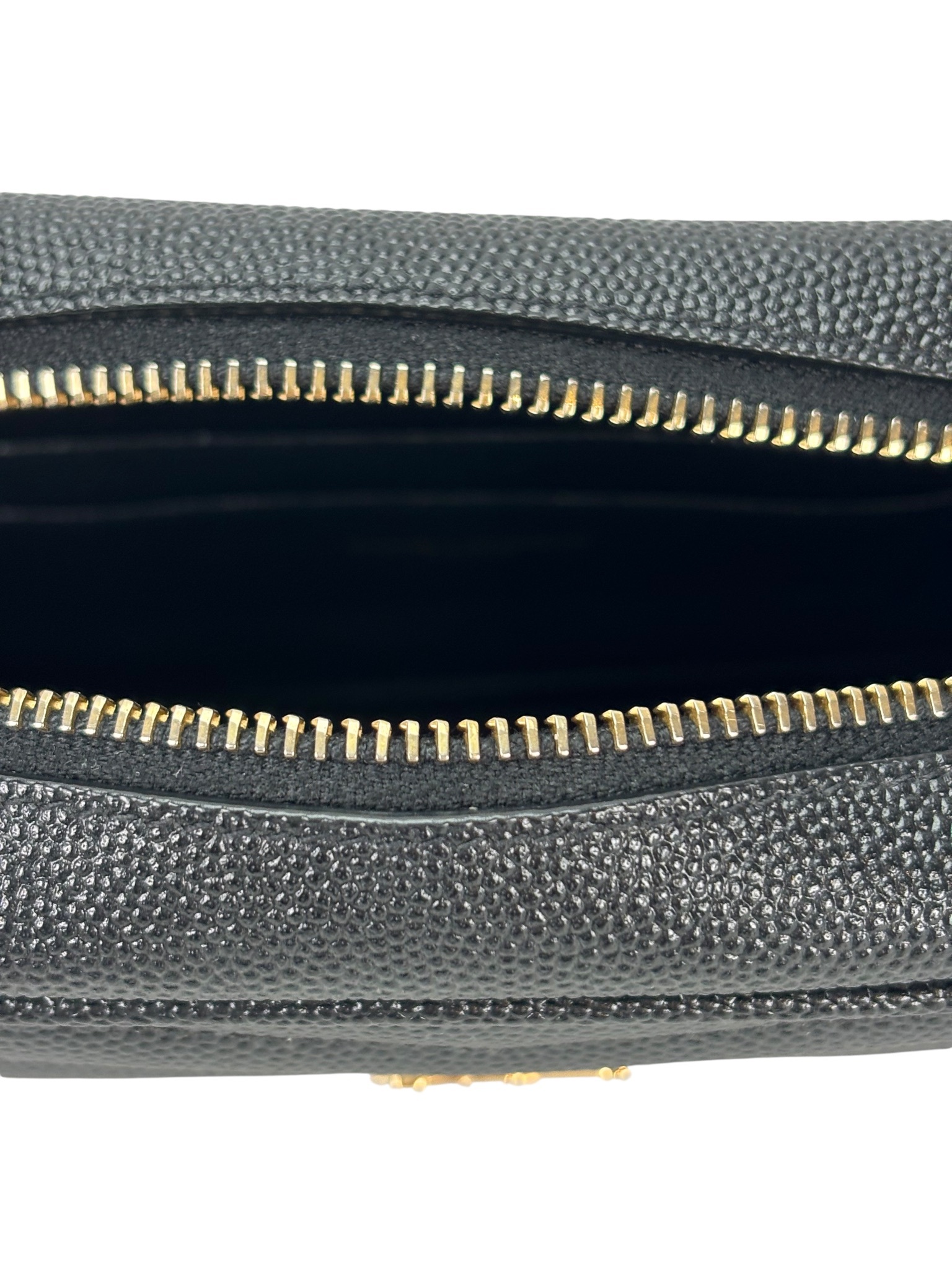 SAINT LAURENT - Black Leather Tassel Camera Shoulder Bag