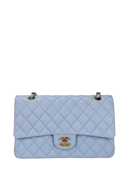 CHANEL - Medium Classic Double Flap Bag Black Caviar Gold Hardware (CF25)