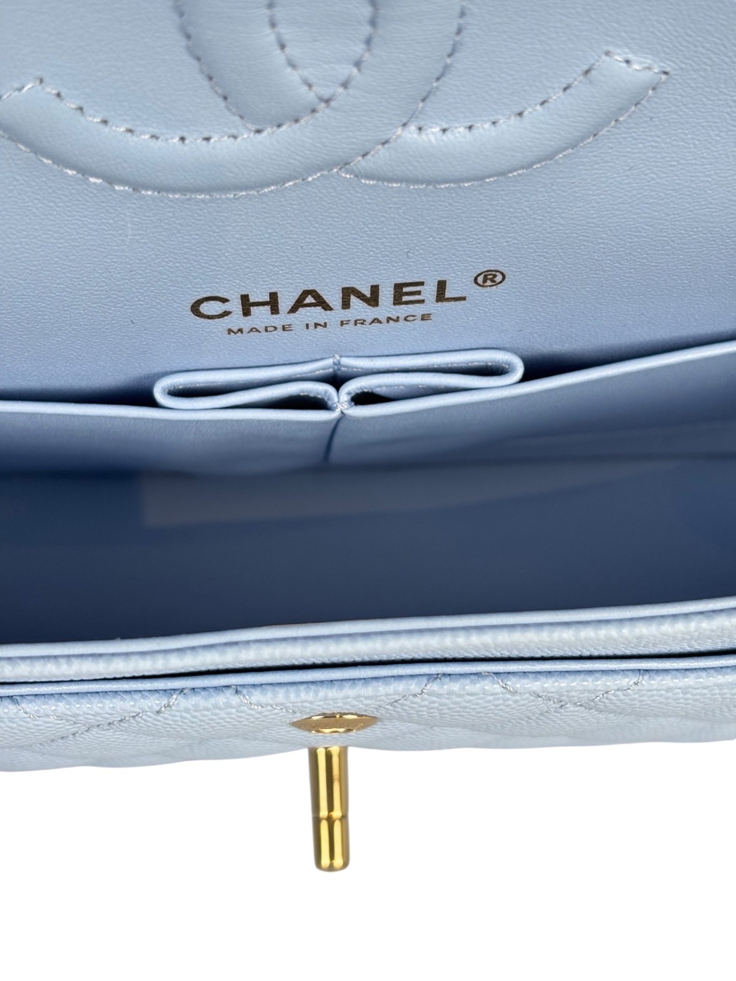 CHANEL - Medium Classic Double Flap Bag Black Caviar Gold Hardware (CF25)