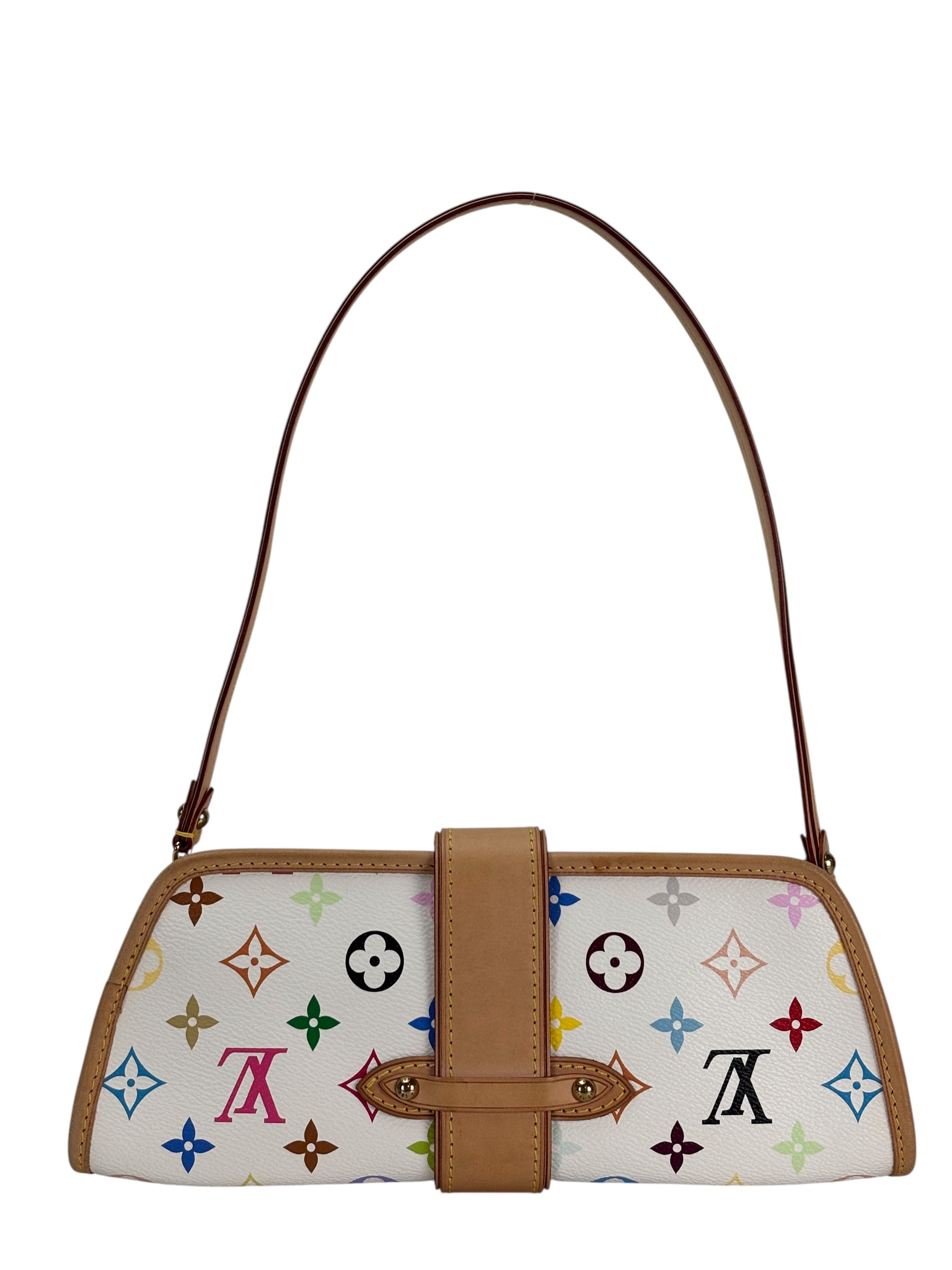 LOUIS VUITTON - White Monogram Multicolor Shirley Bron 2way Bag