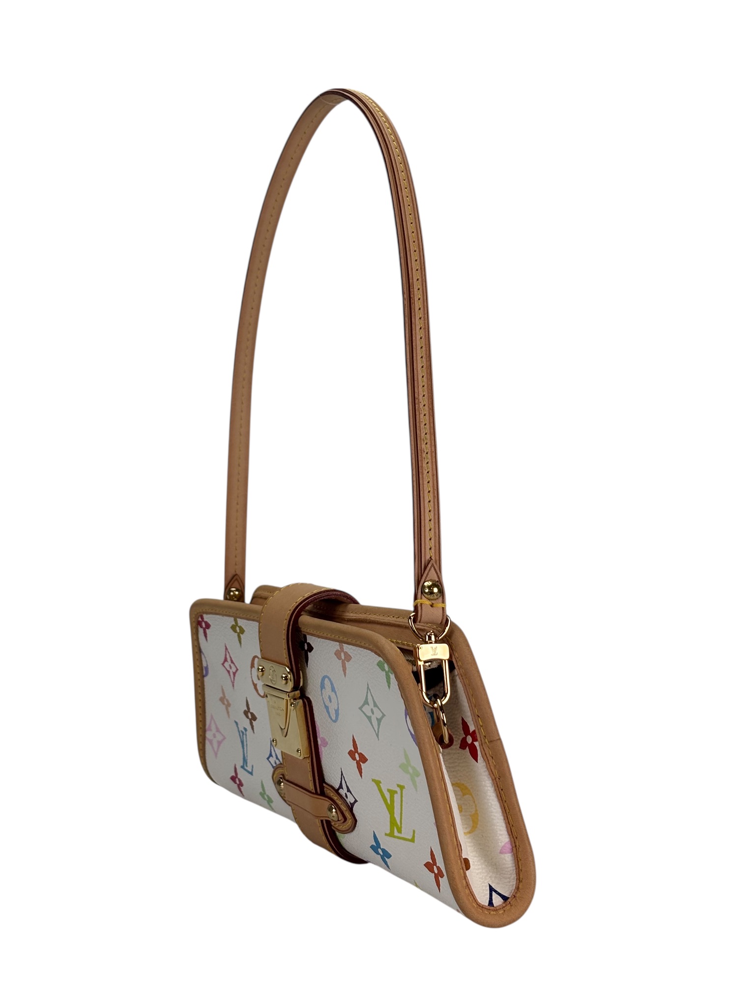 LOUIS VUITTON - White Monogram Multicolor Shirley Bron 2way Bag