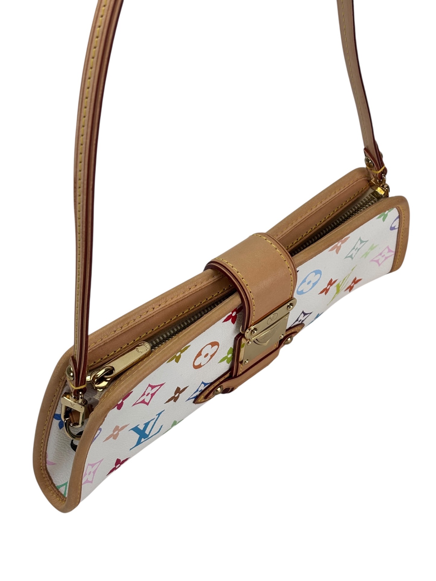 LOUIS VUITTON - White Monogram Multicolor Shirley Bron 2way Bag