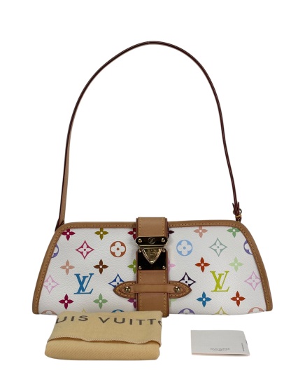 LOUIS VUITTON - White Monogram Multicolor Shirley Bron 2way Bag
