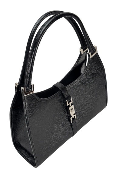 GUCCI - Black Leather Jackie Medium Shoulder Bag 