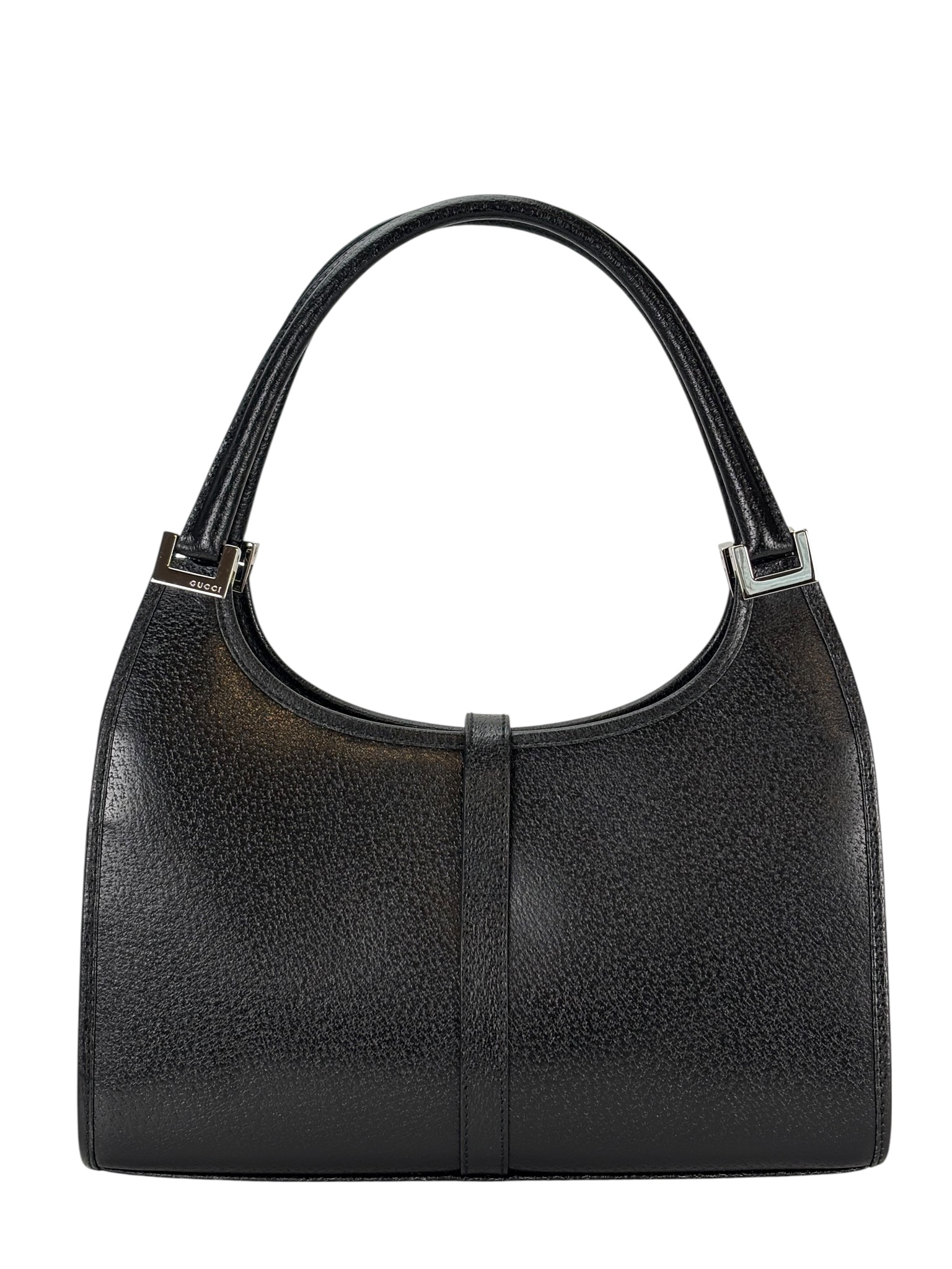 GUCCI - Black Leather Jackie Medium Shoulder Bag 