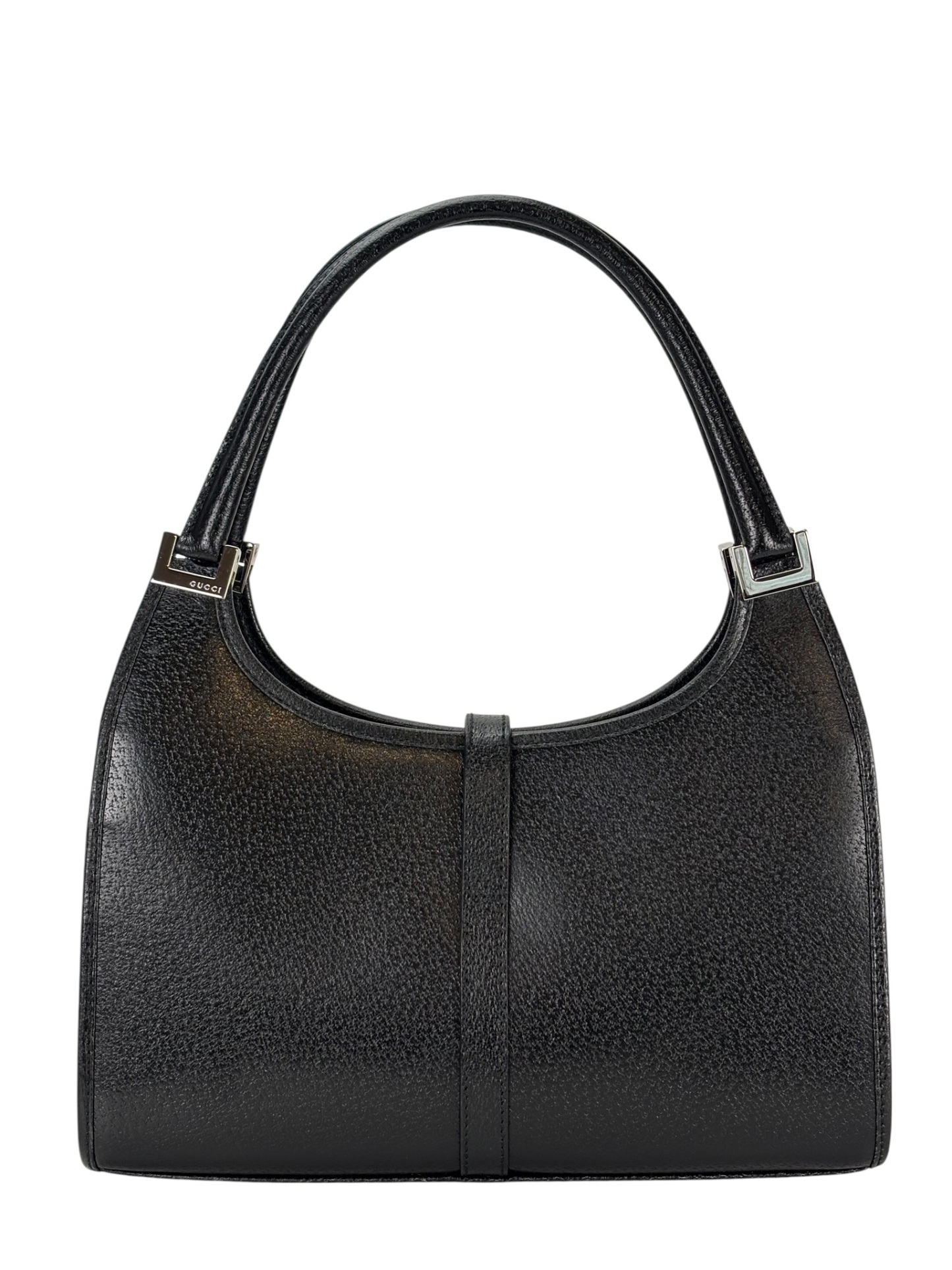 GUCCI - Black Leather Jackie Medium Shoulder Bag 