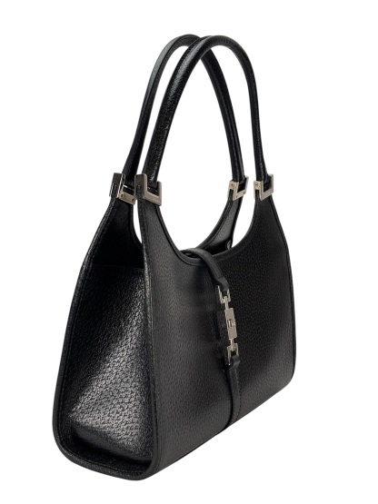 GUCCI - Black Leather Jackie Medium Shoulder Bag 