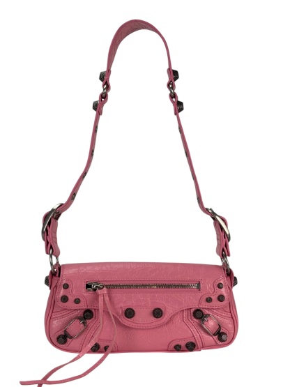 BALENCIAGA - Pink Leather Le Cagole Sling Xs Shoulder Bag
