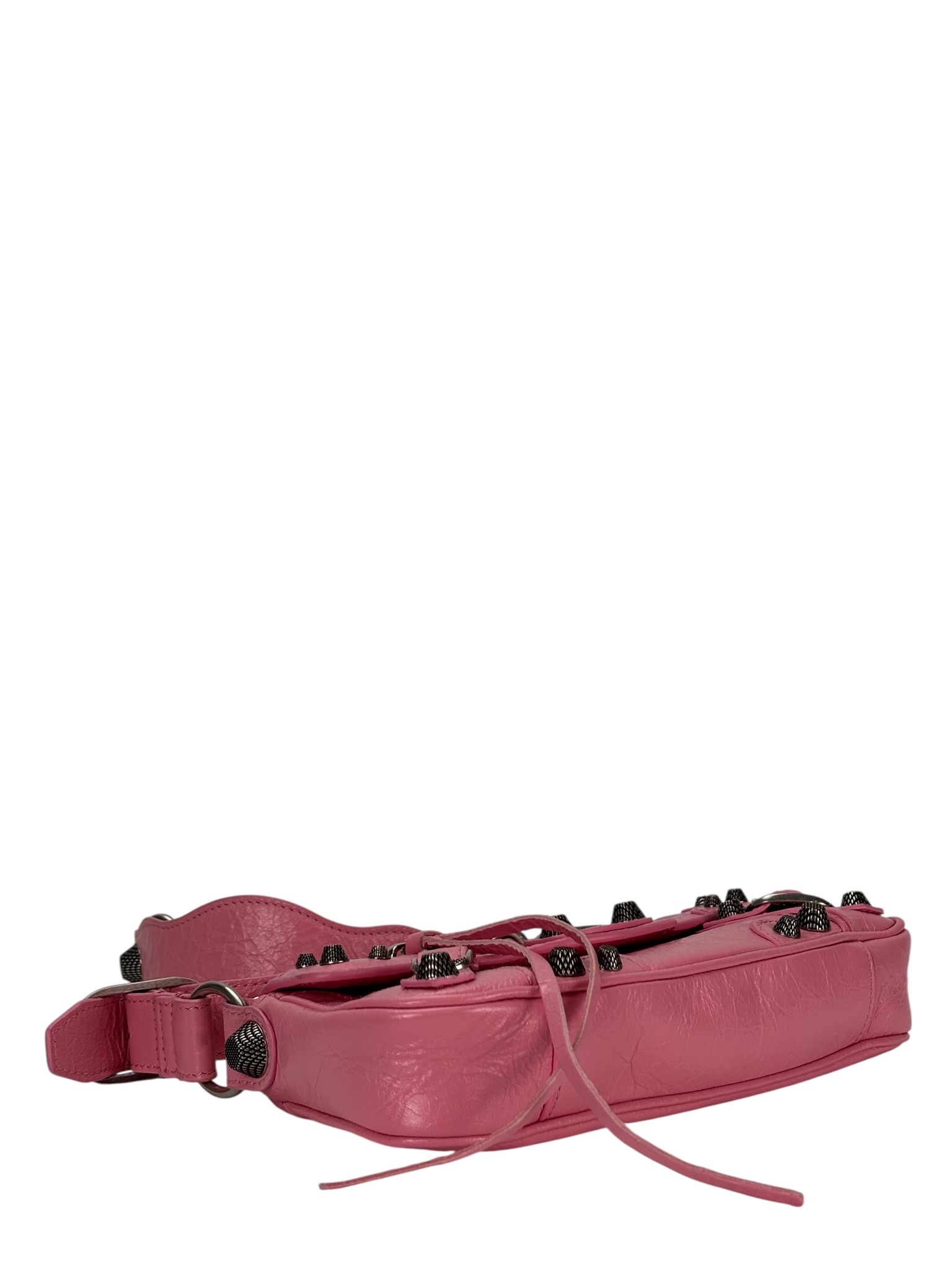 BALENCIAGA - Pink Leather Le Cagole Sling Xs Shoulder Bag