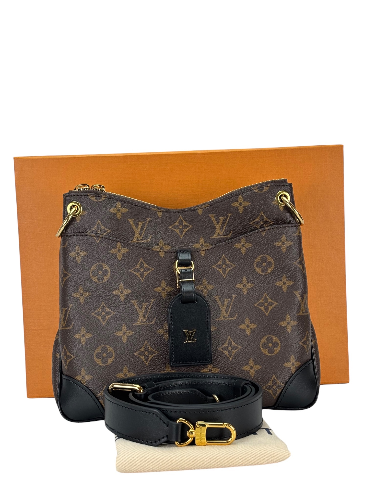LOUIS VUITTON - Monogram Canvas Odeon PM Noir Crossbody Bag