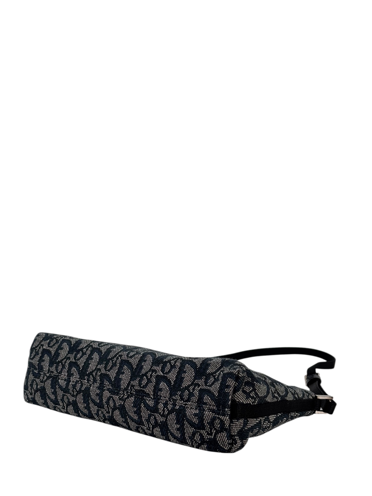 CHRISTIAN DIOR - Black Canvas Diorissimo Pochette Shoulder Bag