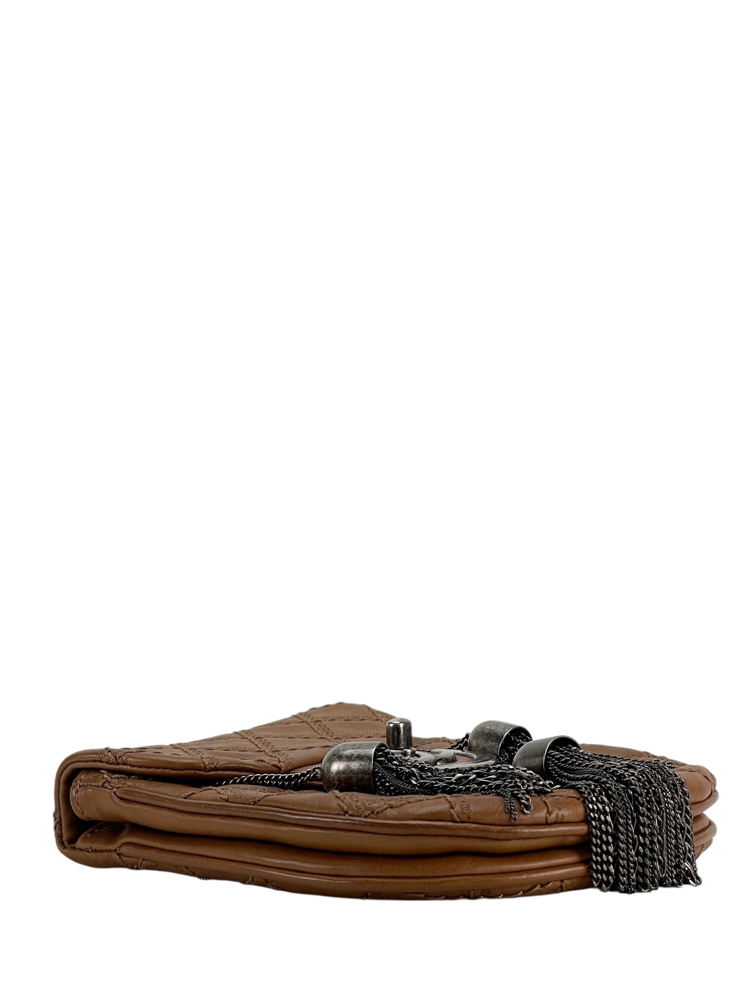 CHANEL - Beige Calfskin Edinburgh Coco Scottish Sporran Flap Bag