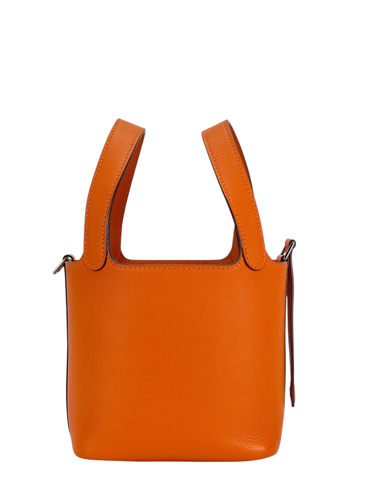 HERMES - Picotin 14 Orange Swift Gold Hardware