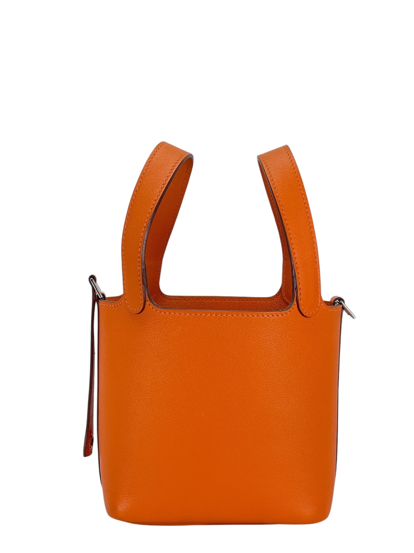 HERMES - Picotin 14 Orange Swift Gold Hardware