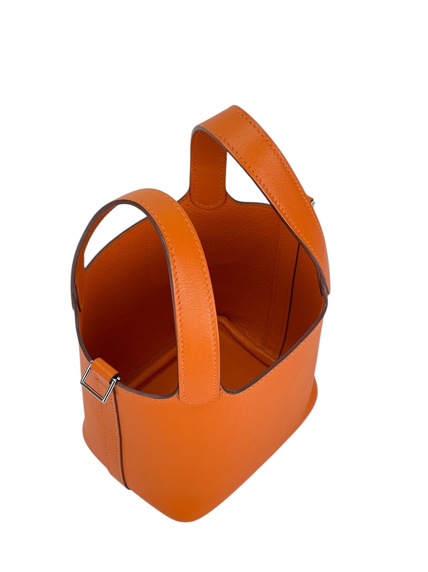 HERMES - Picotin 14 Orange Swift Gold Hardware