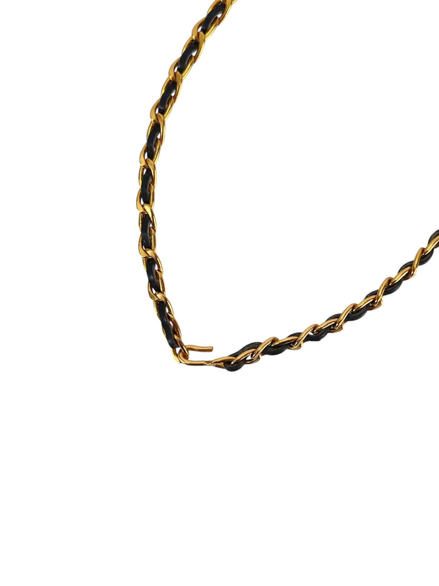 CHANEL - 96P Coco Coin Ribbon Chain Necklace