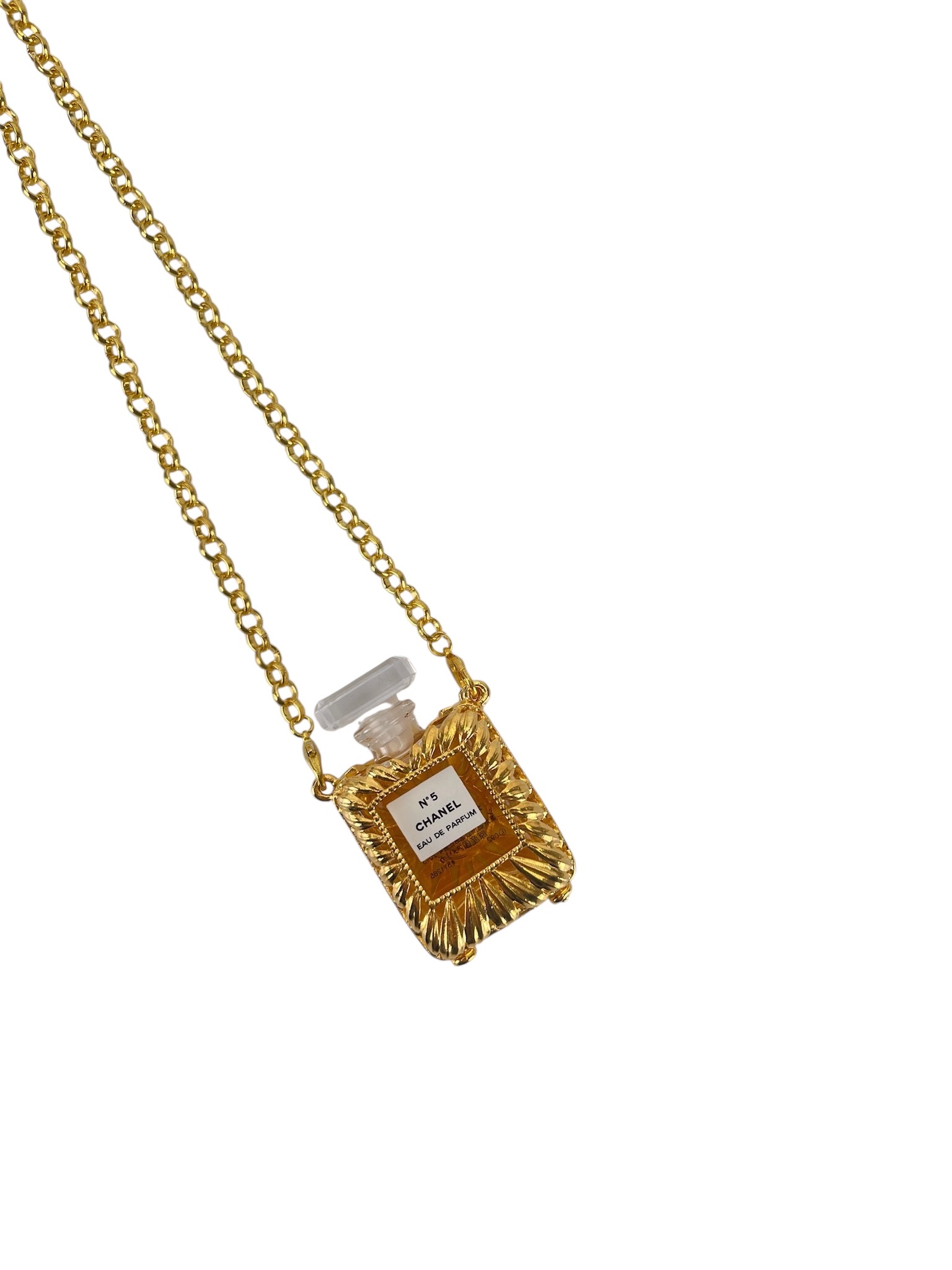 CHANEL - Gold Perfume Bottle Necklacee No5 