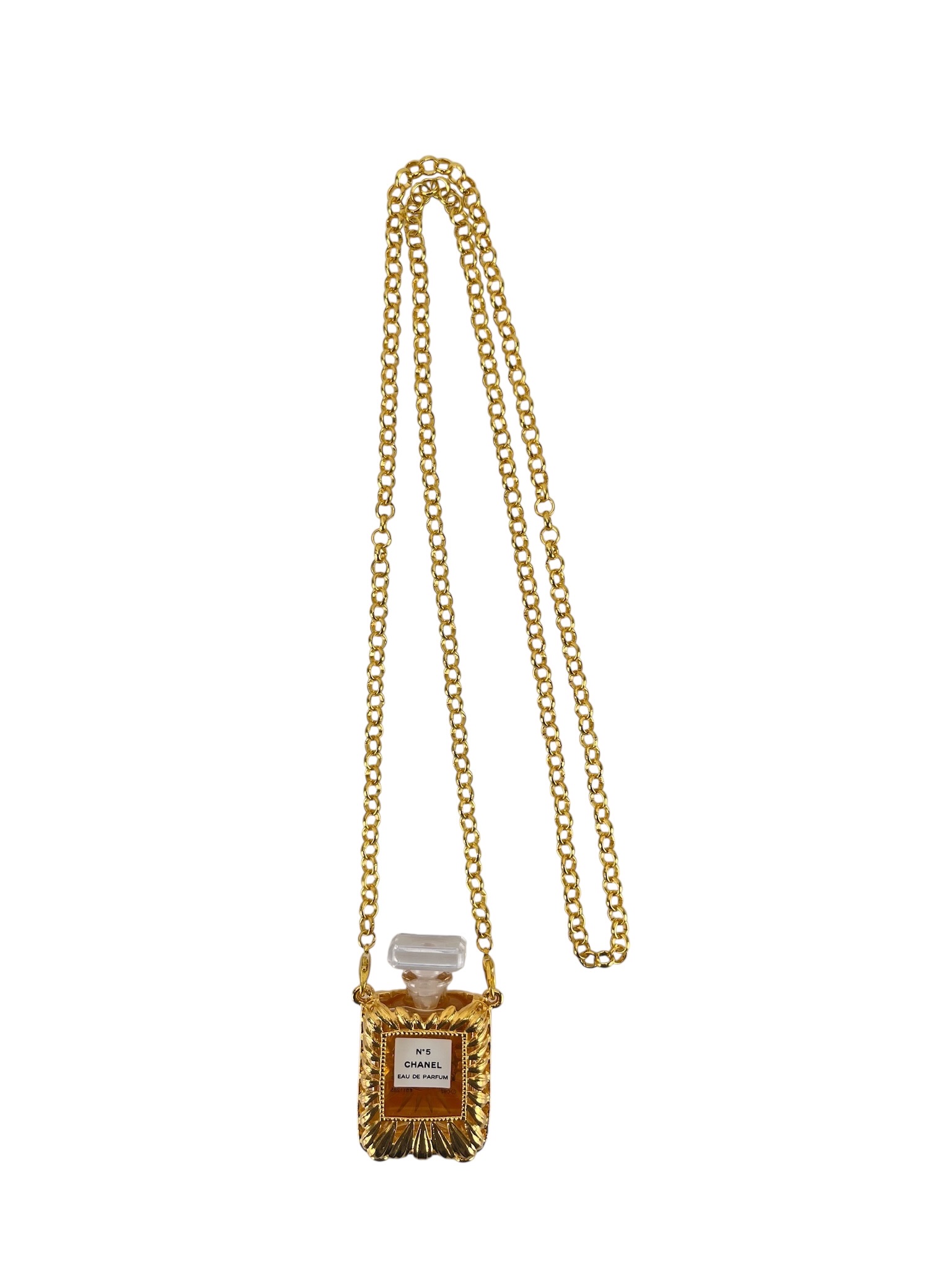 CHANEL - Gold Perfume Bottle Necklacee No5 