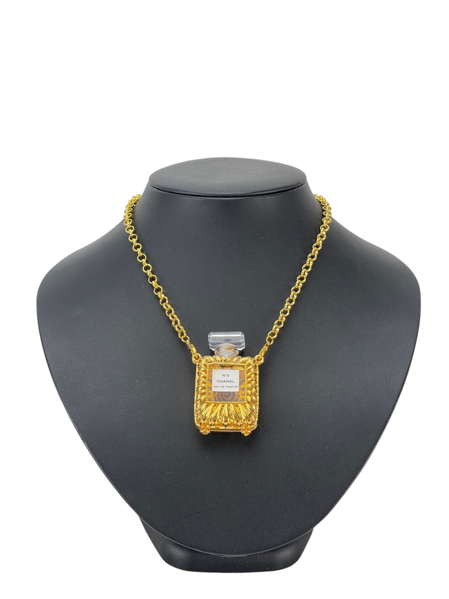 CHANEL - Gold Perfume Bottle Necklacee No5 