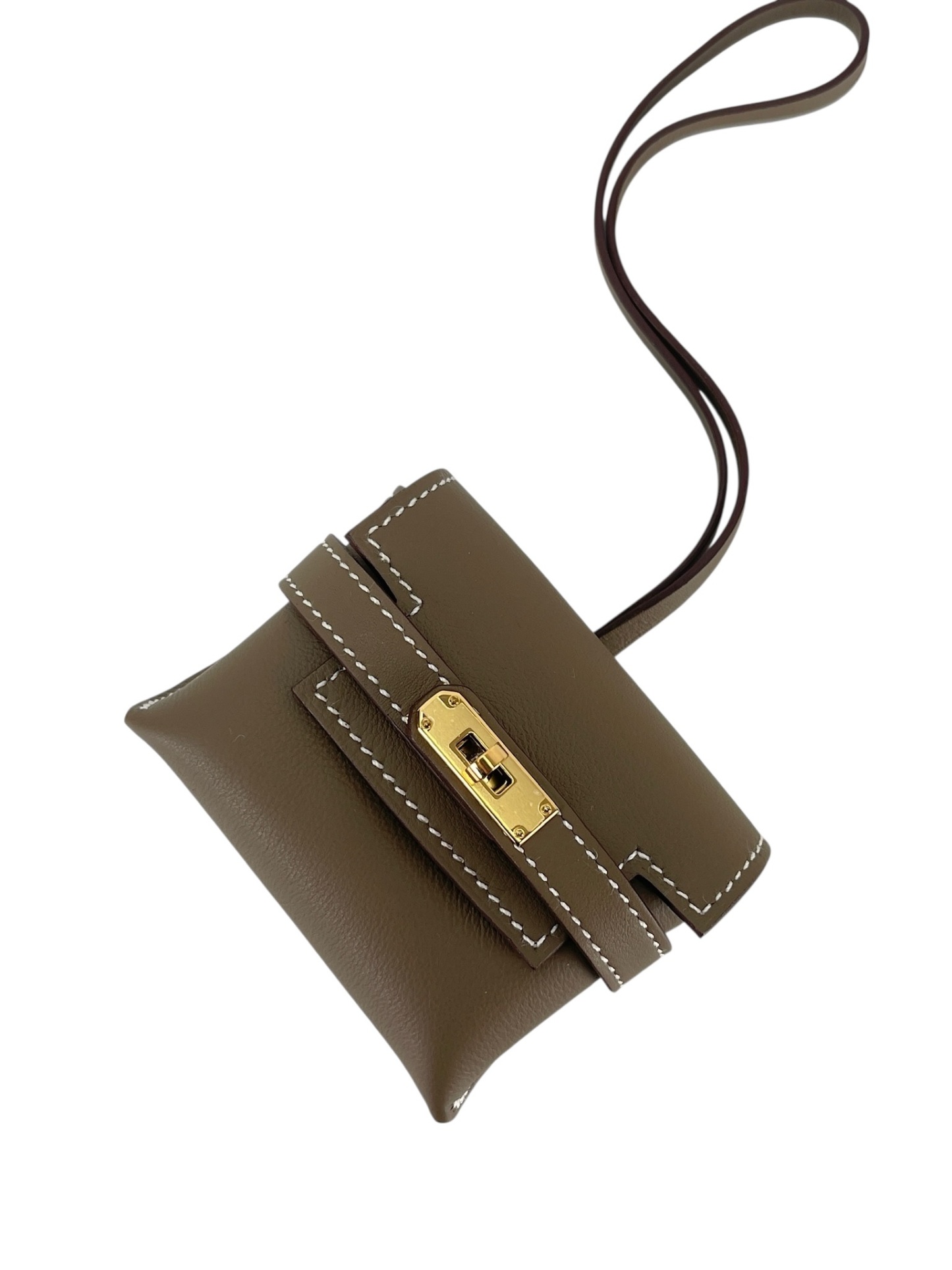 HERMES - Kelly Festival Etoupe Swift Bag Charm SHW K (2025)