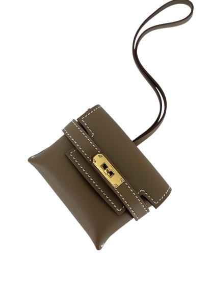 HERMES - Kelly Festival Etoupe Swift Bag Charm SHW K (2025)