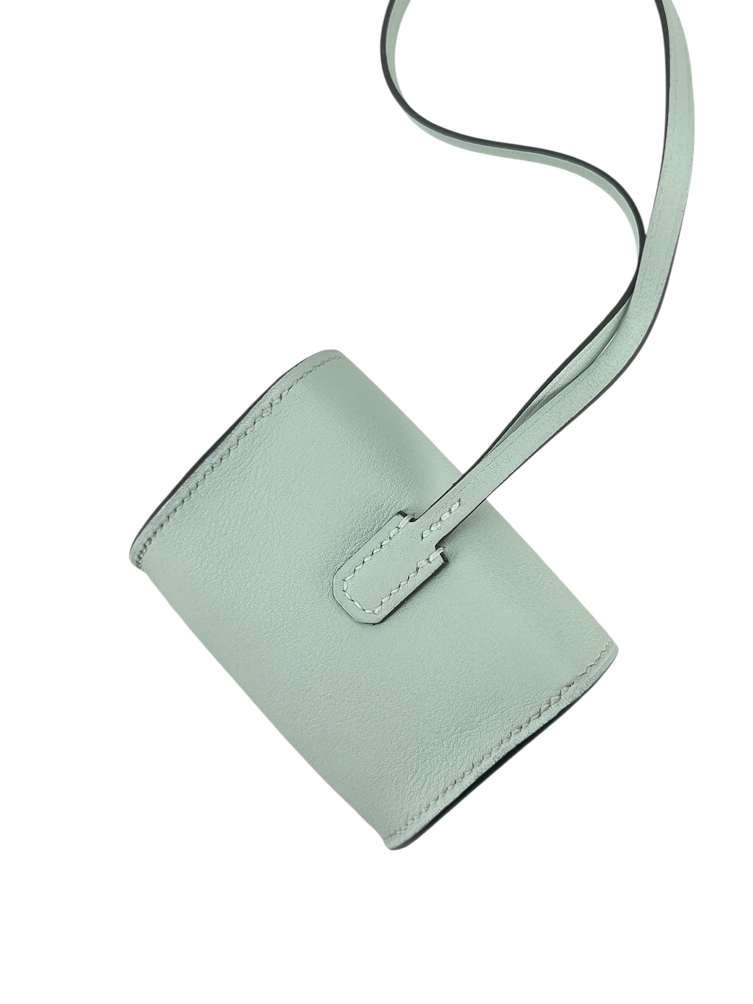 HERMES - Kelly Festival N3 Mint Green Swift Bag Charm SHW K (2025)