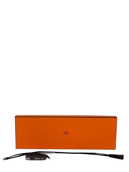 HERMES - Black Swift Kelly Watch Neck Strap