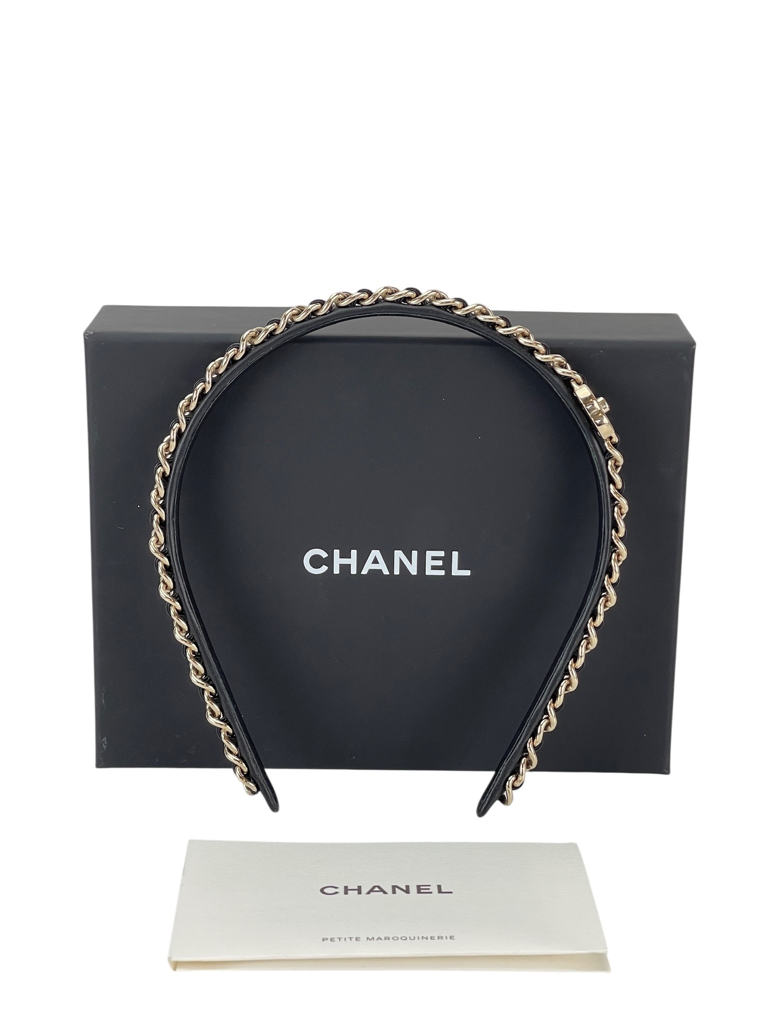 CHANEL - 21S Lambskin Chained Hairband