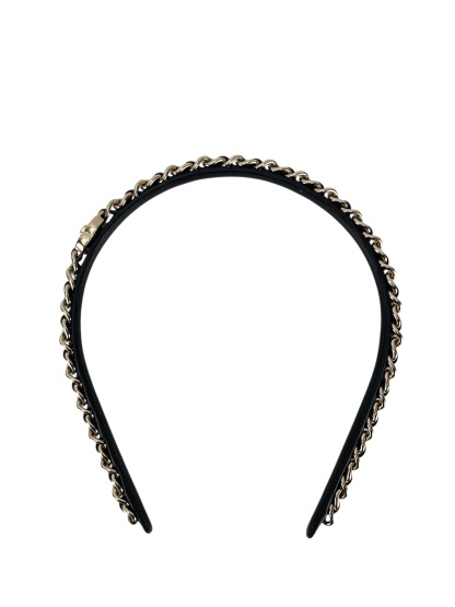 CHANEL - 21S Lambskin Chained Hairband
