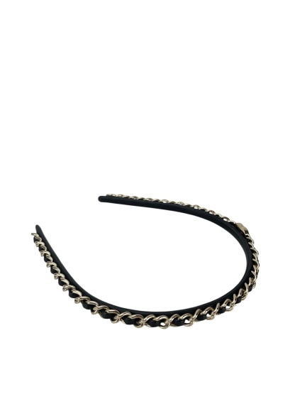 CHANEL - 21S Lambskin Chained Hairband