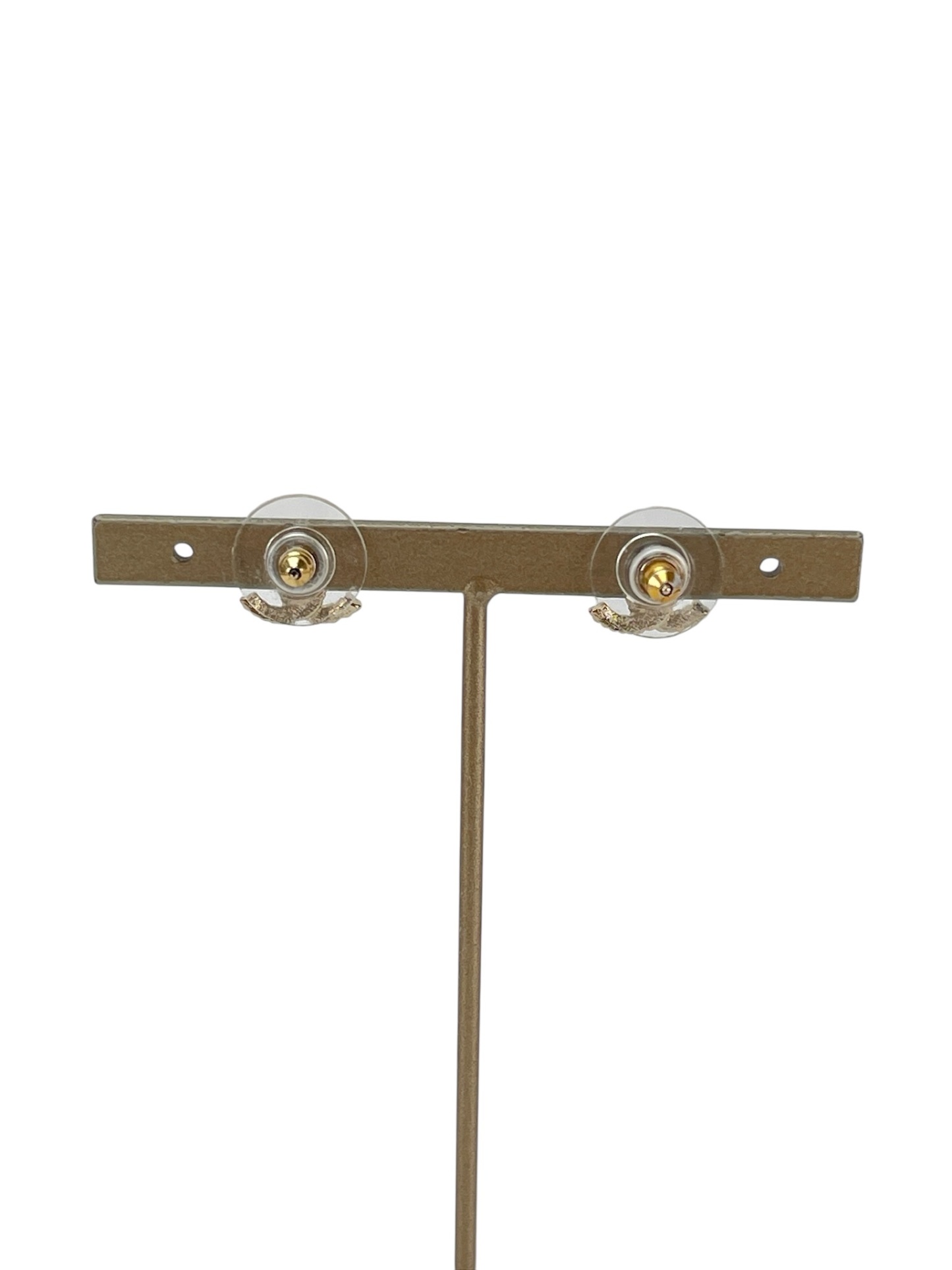 CHANEL - 19B Colored Rhinestone CC Earrings