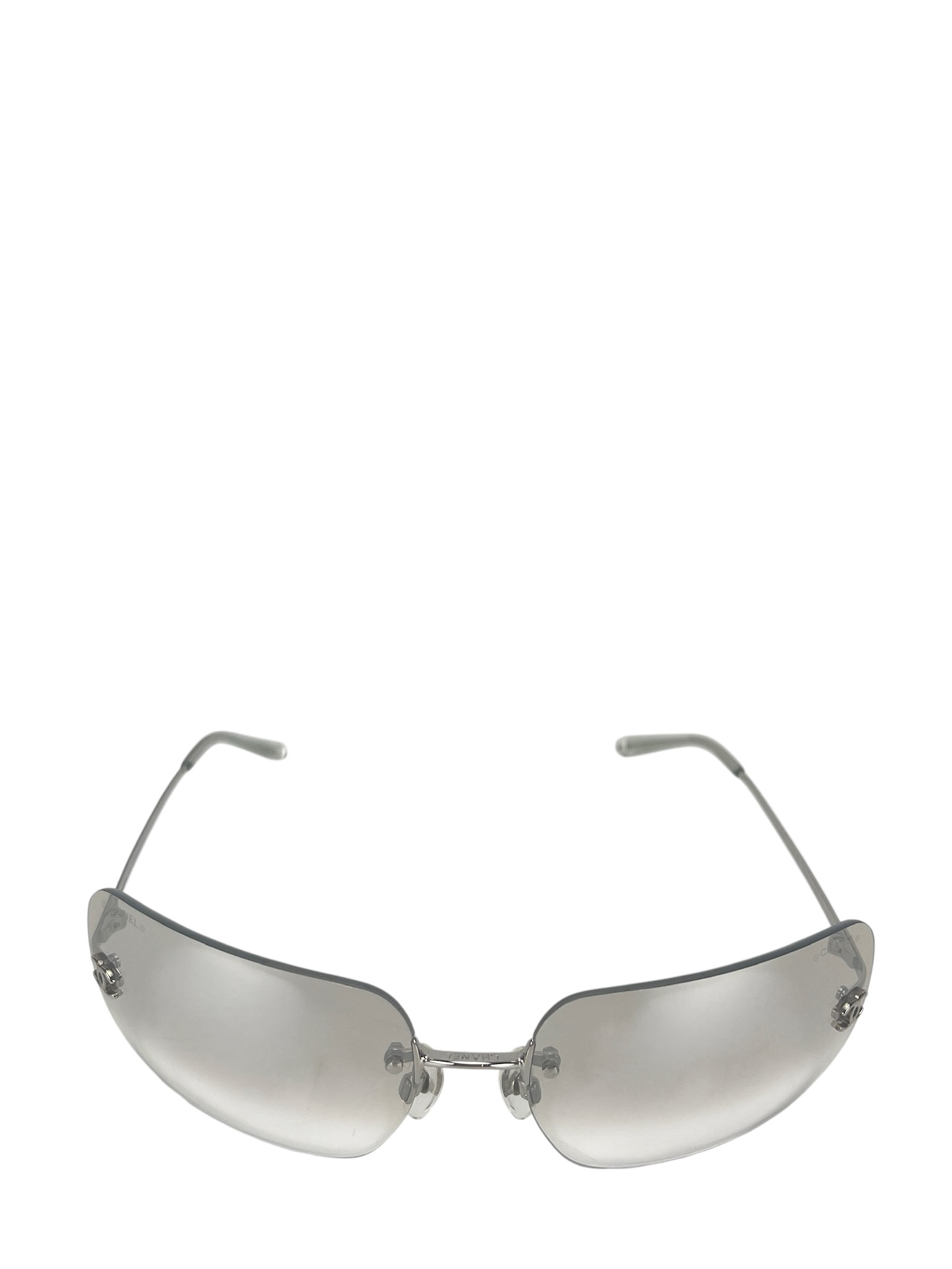 CHANEL - Grey CC Logo Sunglasses