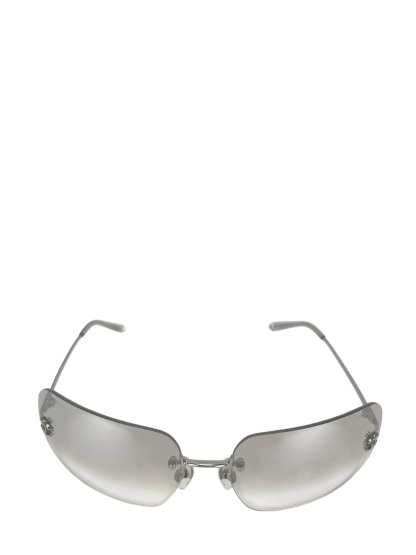 CHANEL - Grey CC Logo Sunglasses