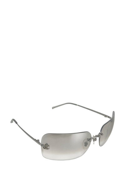 CHANEL - Grey CC Logo Sunglasses