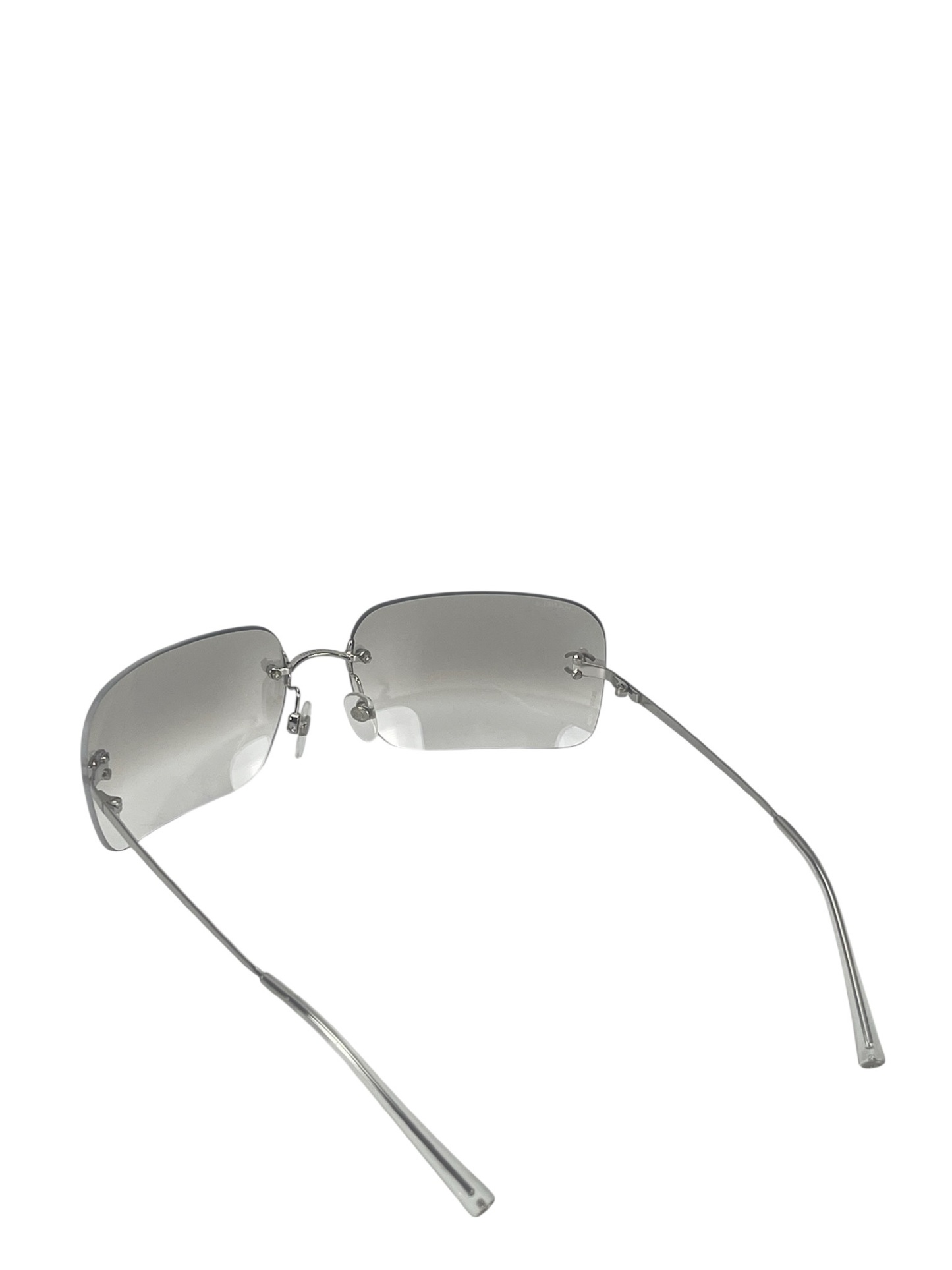 CHANEL - Grey CC Logo Sunglasses