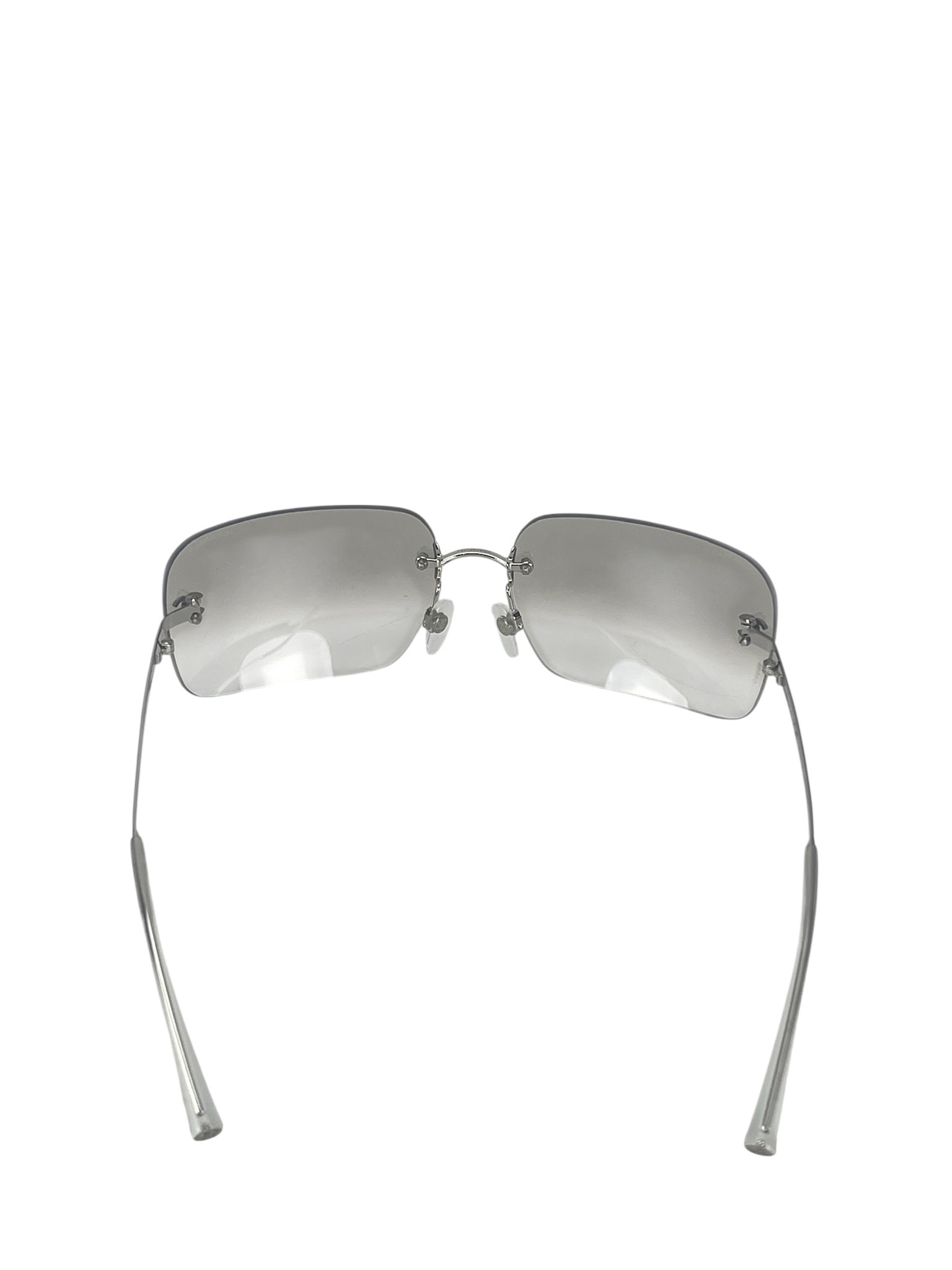 CHANEL - Grey CC Logo Sunglasses