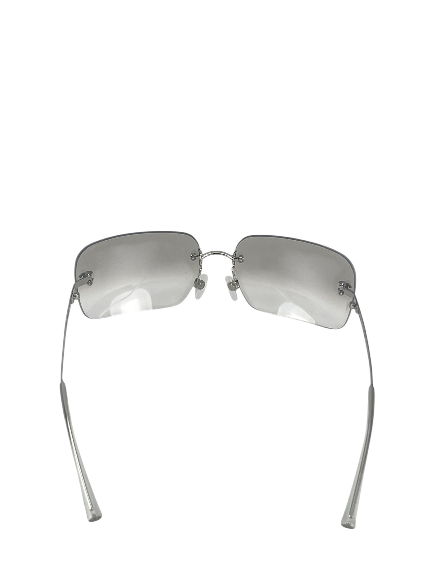 CHANEL - Grey CC Logo Sunglasses