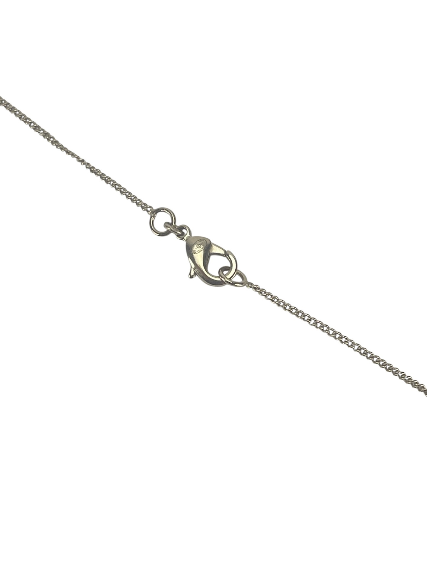 CHANEL - 09A Gold Rhinestone Logo Pendant Necklace