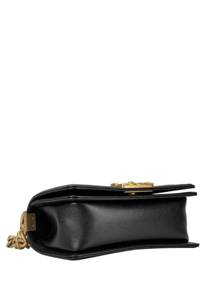CHANEL - Small Boy Flap Bag Black Lambskin Gold Hardware