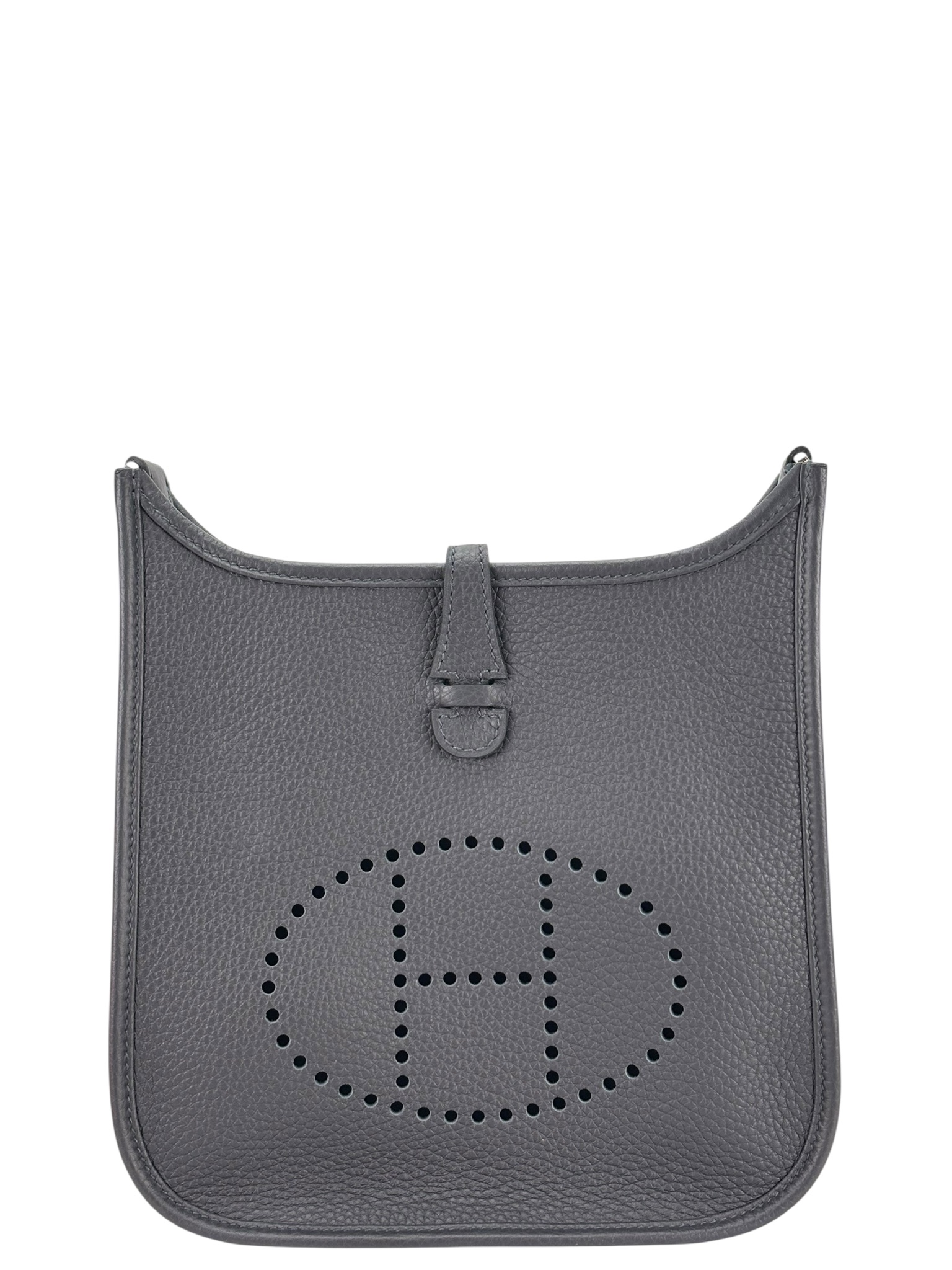 HERMES - Evelyne 23 3Y Caban Taurillon Clemence Palladium Hardware