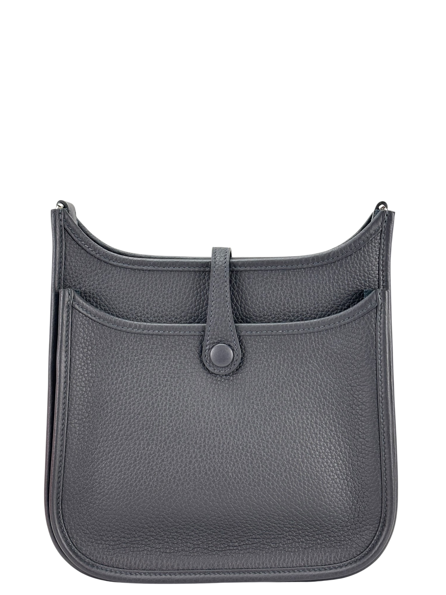 HERMES - Evelyne 23 3Y Caban Taurillon Clemence Palladium Hardware