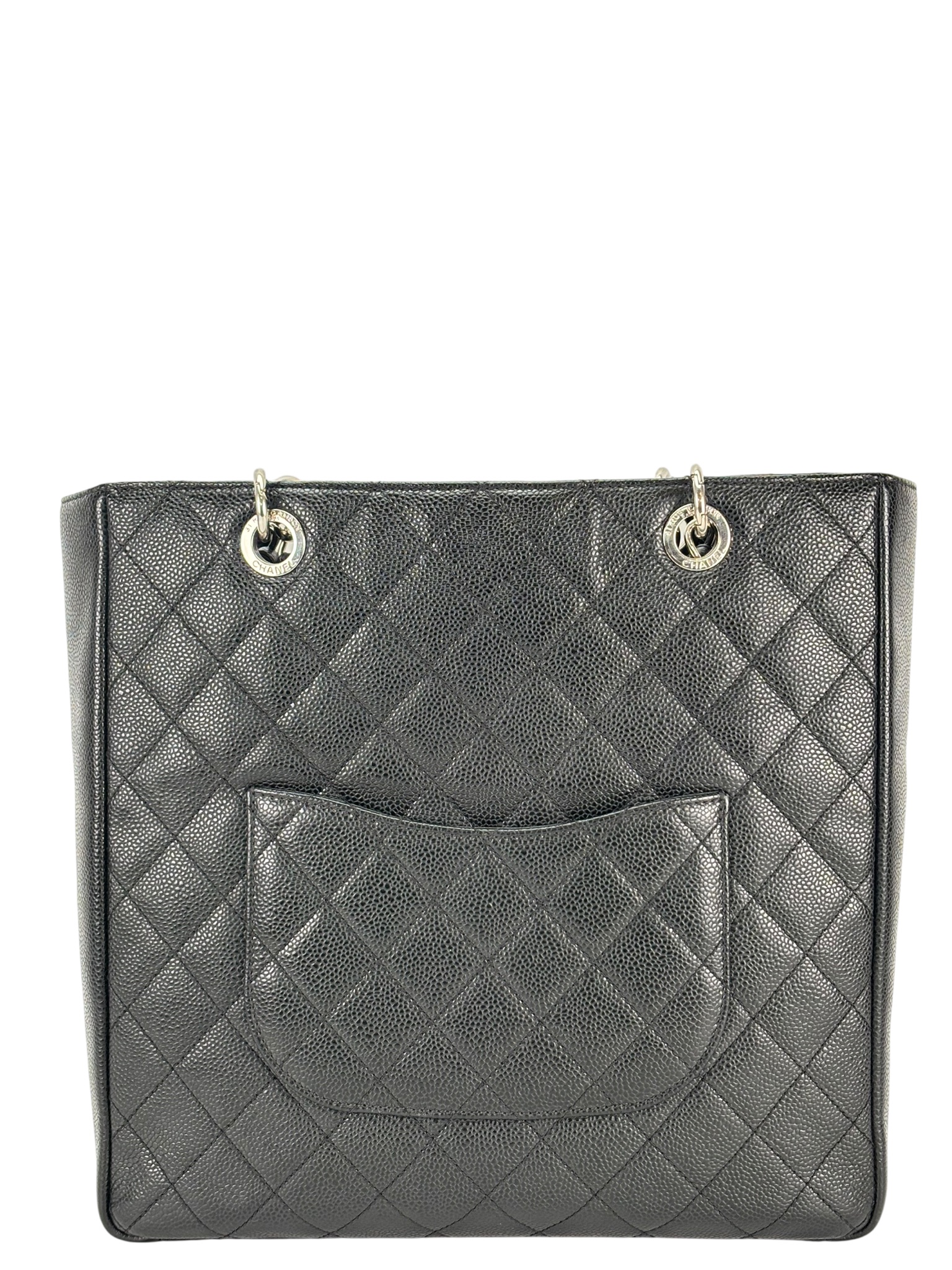 CHANEL -  Black Caviar PST Shoulder Bag