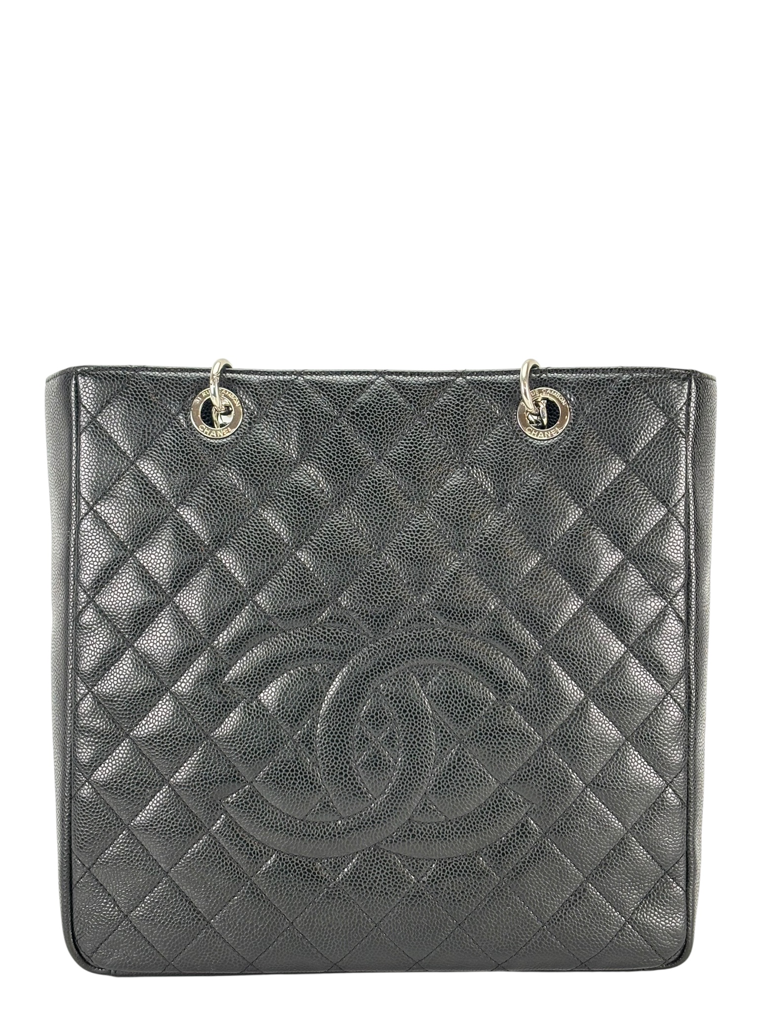 CHANEL -  Black Caviar PST Shoulder Bag