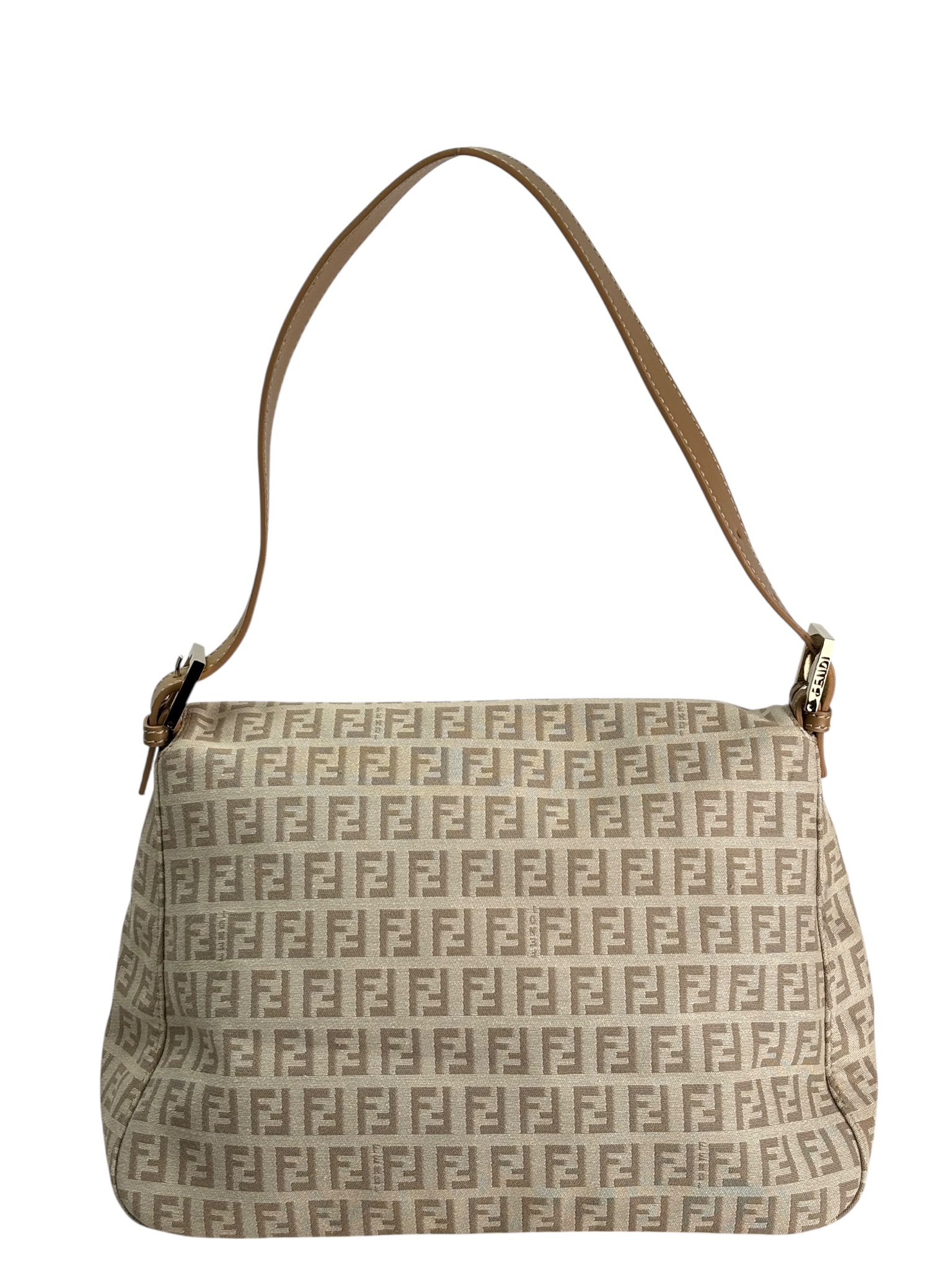 FENDI - Zucchino Medium Mamma Baguette Bag Beige