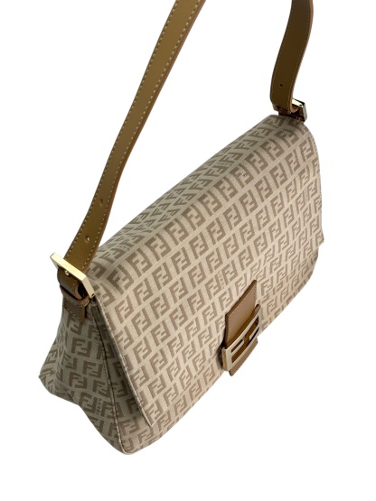 FENDI - Zucchino Medium Mamma Baguette Bag Beige – Camellia