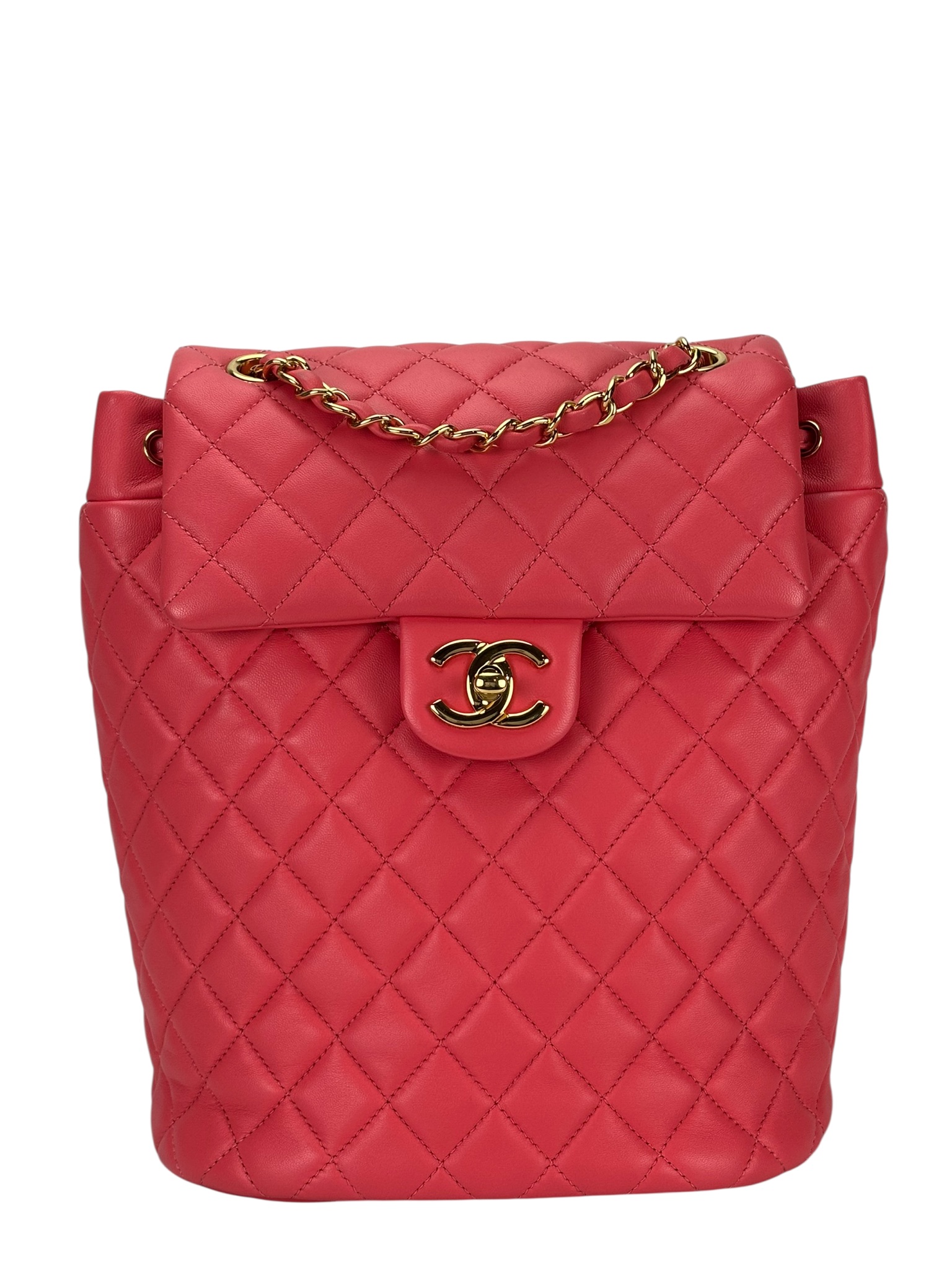 CHANEL - Pink Quilted Lambskin Urban Spirit Backpack